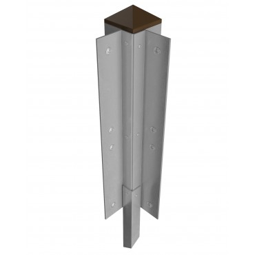 Угловой стыковочный элемент для грядок Еврогрядка® (алюминий, высота 300мм)