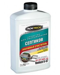 Средство Roetech K-57 для обслуживания септиков Аварийный очиститель 946мл
