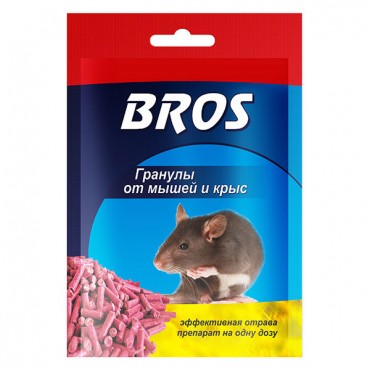 Bros (Брос) гранулы от мышей и крыс, 90 г