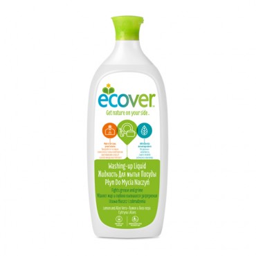 Экологическая жидкость для мытья посуды с лимоном и алоэ-вера Ecover Эковер, 1 л